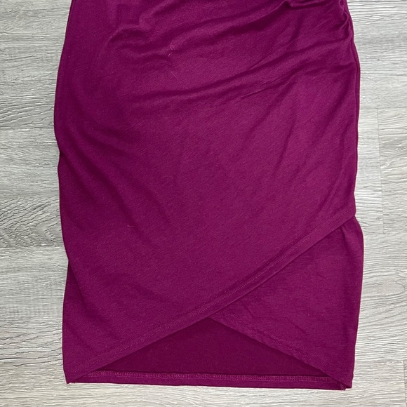 Leith Ruched Long Sleeve Dress - Purple Magenta -Size Small - Picture 5 of 11